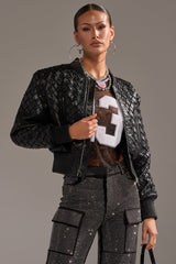 WICKER PARK WOVEN BOMBER