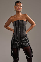 MORE CHAMPAGNE PLEASE RHINESTONE CORSET