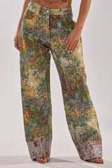 DEEP IN THE SEA BROCADE TROUSER