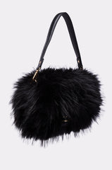 REALLY LIKE THAT FAUX FUR PURSE IN BLACK
