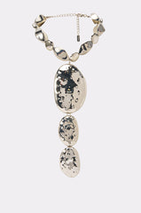 LIQUID CHROME STATEMENT NECKLACE