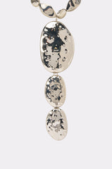 LIQUID CHROME STATEMENT NECKLACE