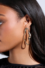 OUTTA SHAPE GOLD EARRING