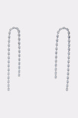 WATERFALL DANGLE EARRING IN SILVER