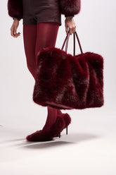 ALAIA FAUX FUR TOTE