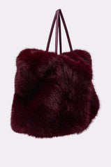 ALAIA FAUX FUR TOTE