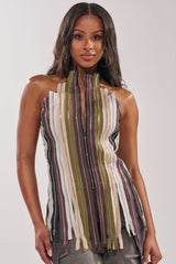 ZIPPED THROUGH SLEEVELESS TOP