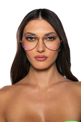 WDYM AVIATOR EYEWEAR IN ROSE GOLD