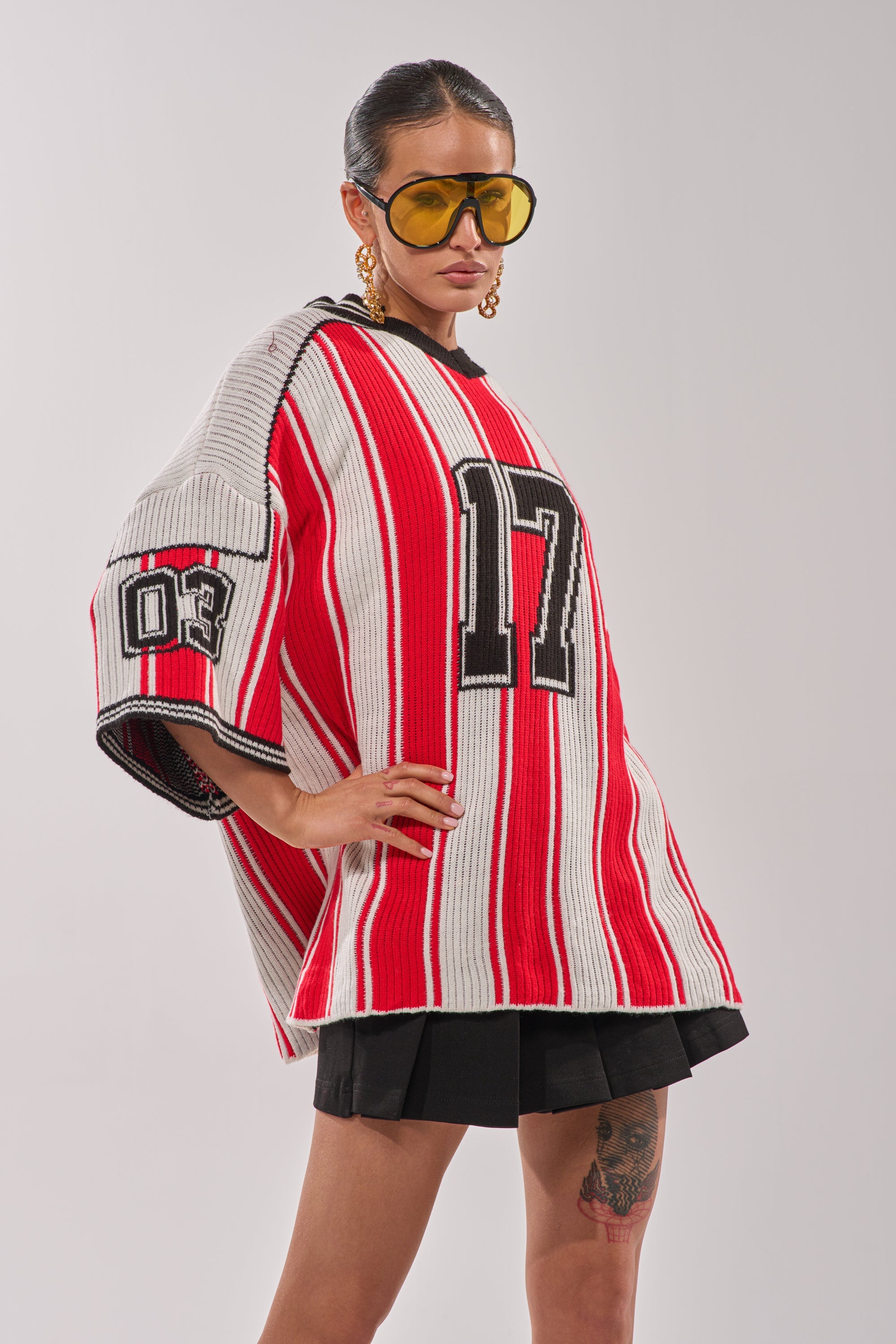 THROW SUM MO KNIT JERSEY TOP