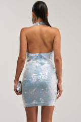 PARTY HARDER IRIDESCENT SEQUIN MINI DRESS