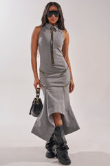 ZIP CODE MAXI DRESS