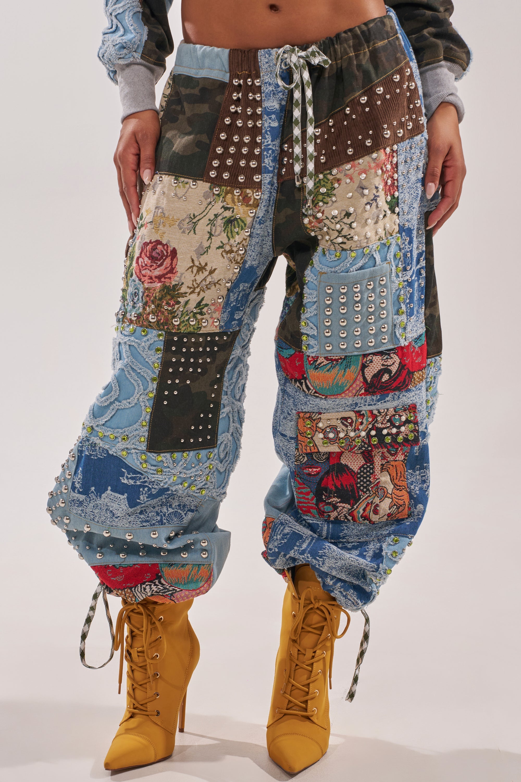 CALL EM CRAZY PATCHWORK JOGGER