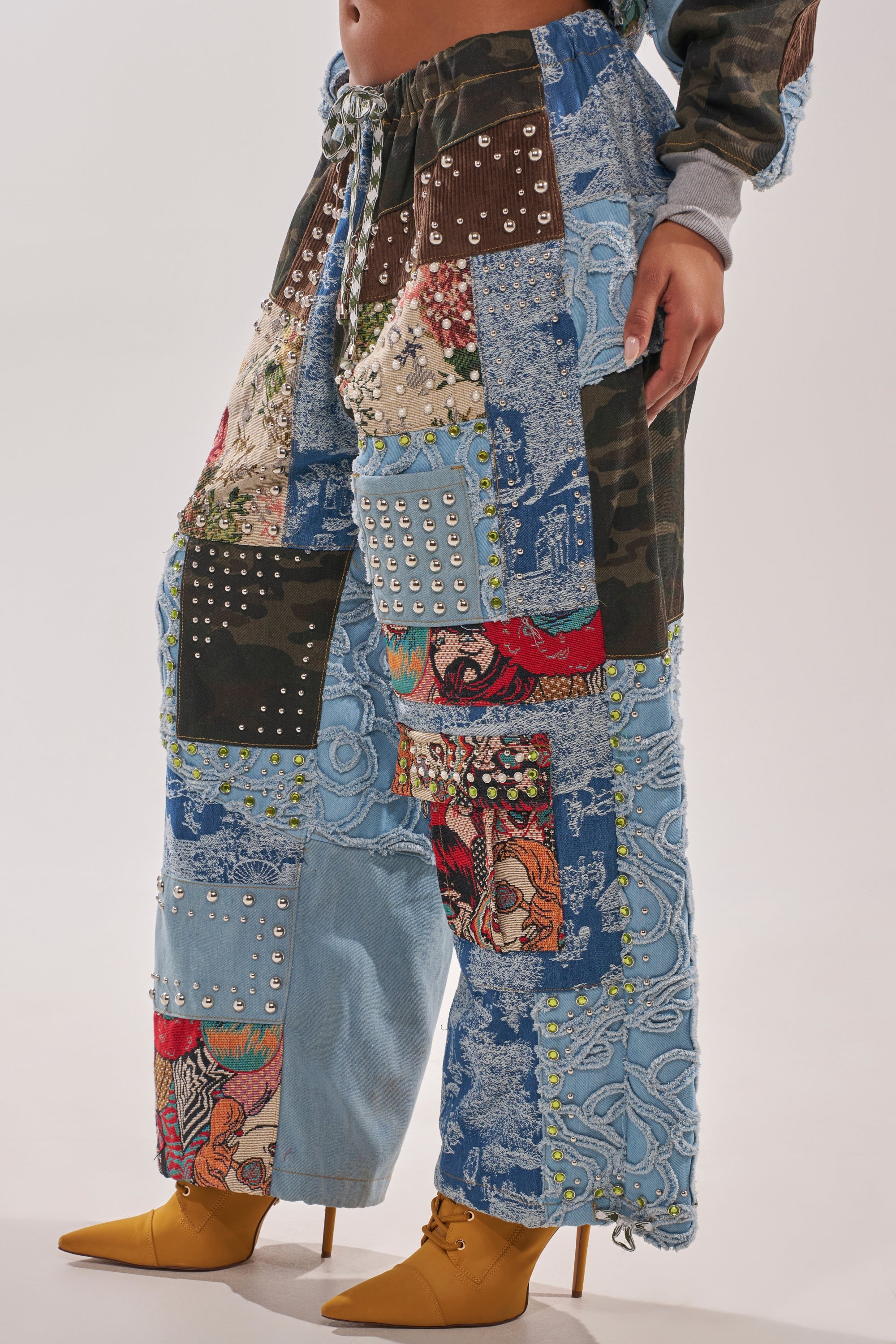 CALL EM CRAZY PATCHWORK JOGGER
