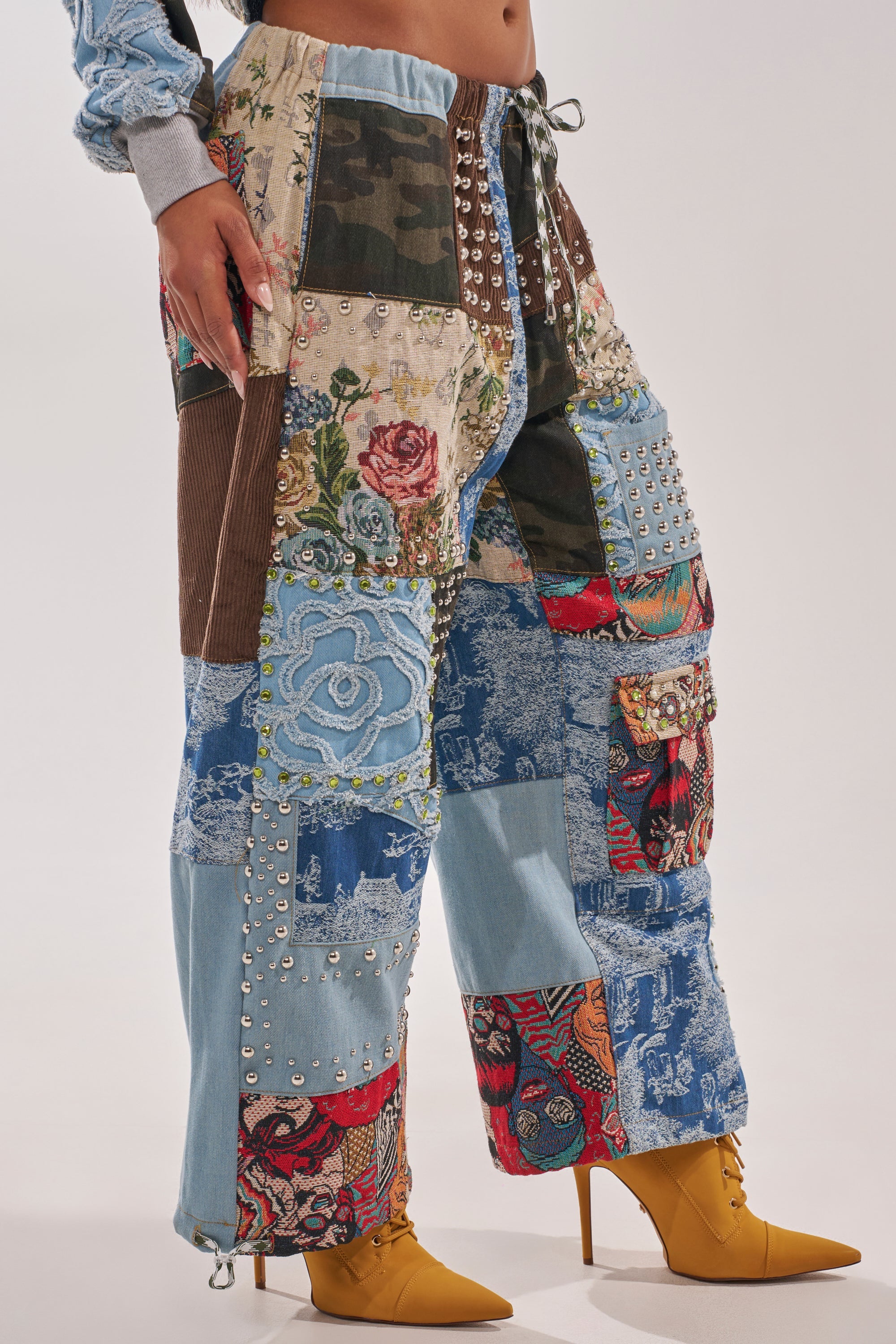 CALL EM CRAZY PATCHWORK JOGGER