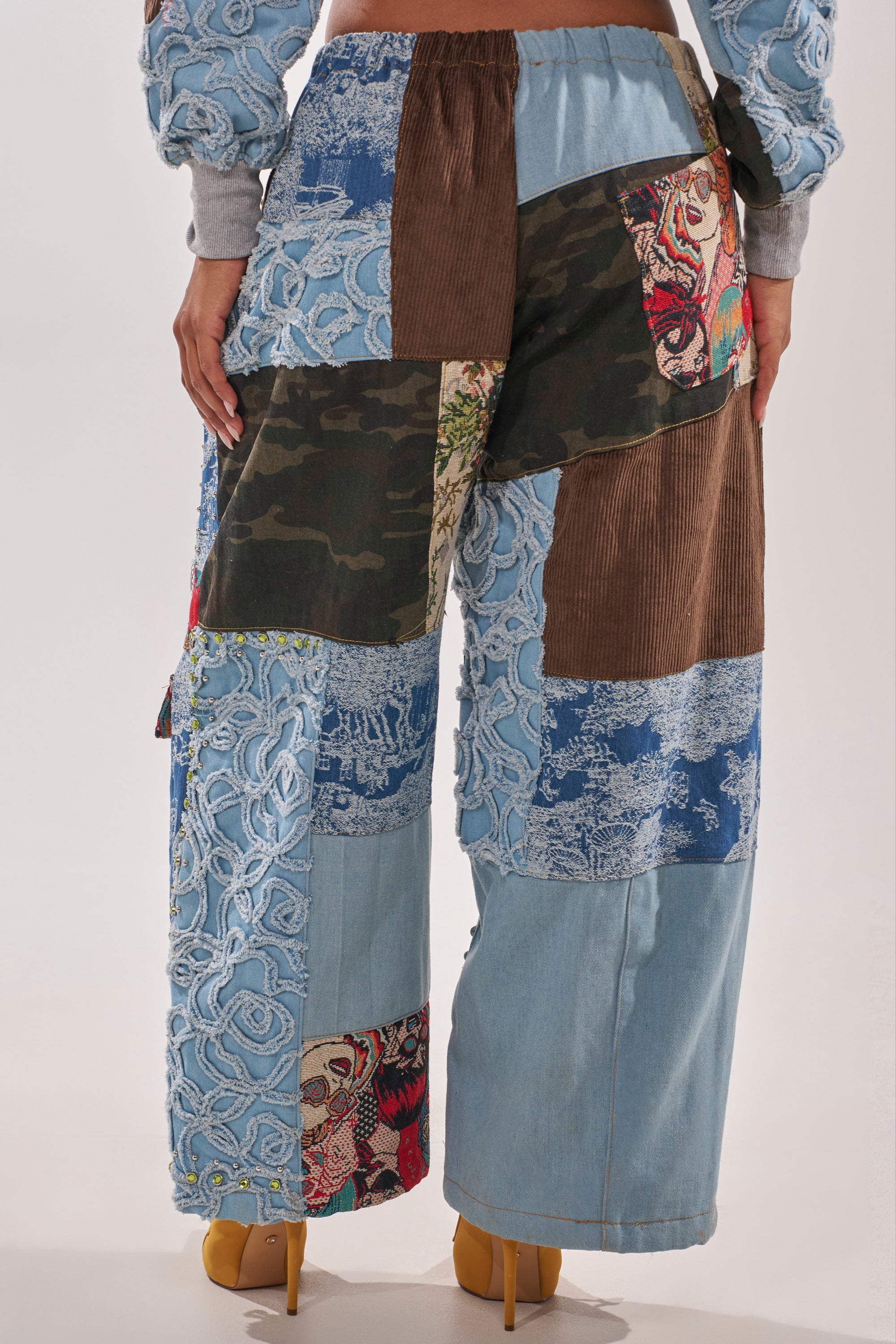 CALL EM CRAZY PATCHWORK JOGGER