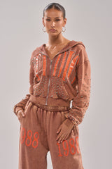 STUDIO LIVING ZIP UP SWEATSHIRT