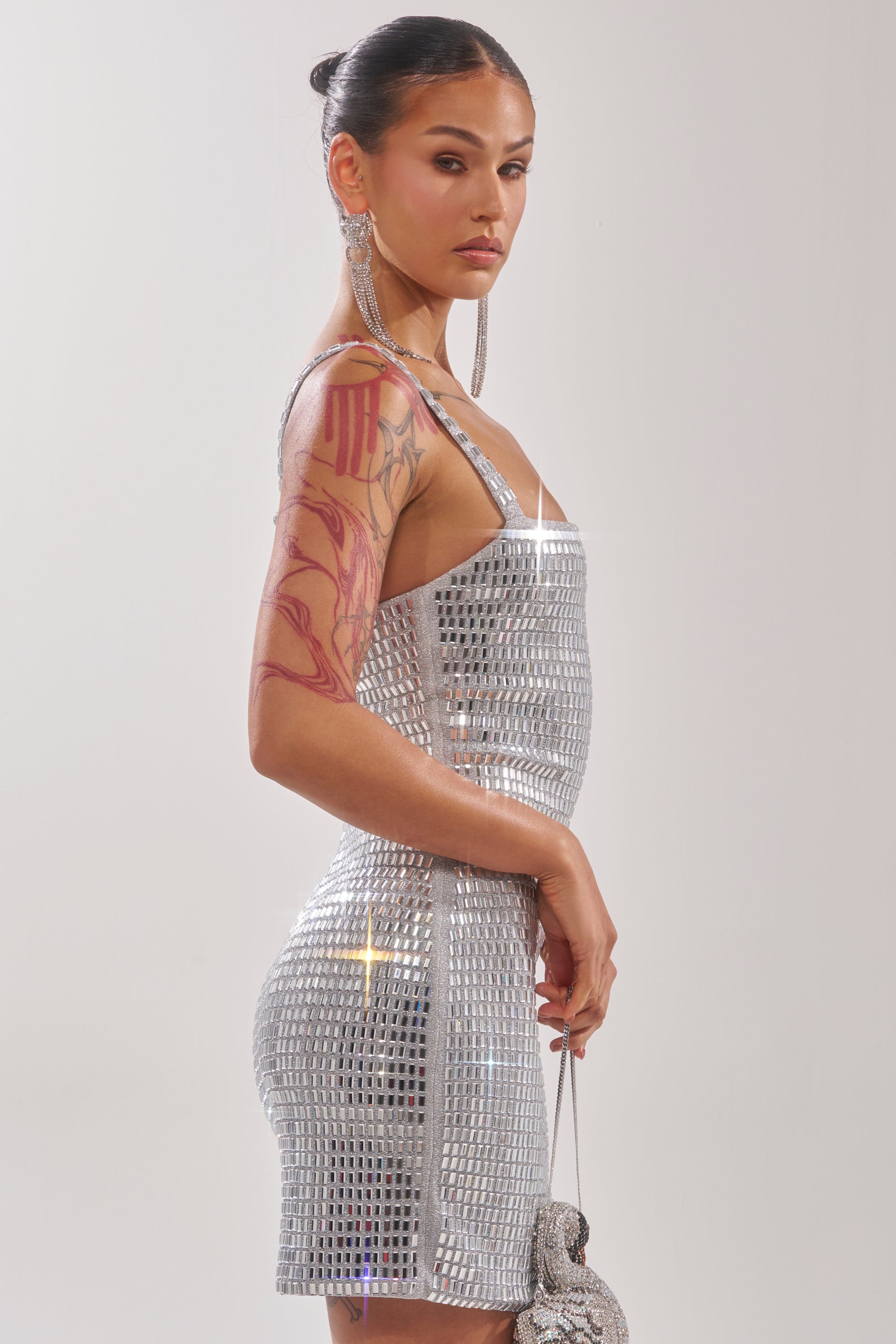BAILEY RHINESTONE MINI DRESS