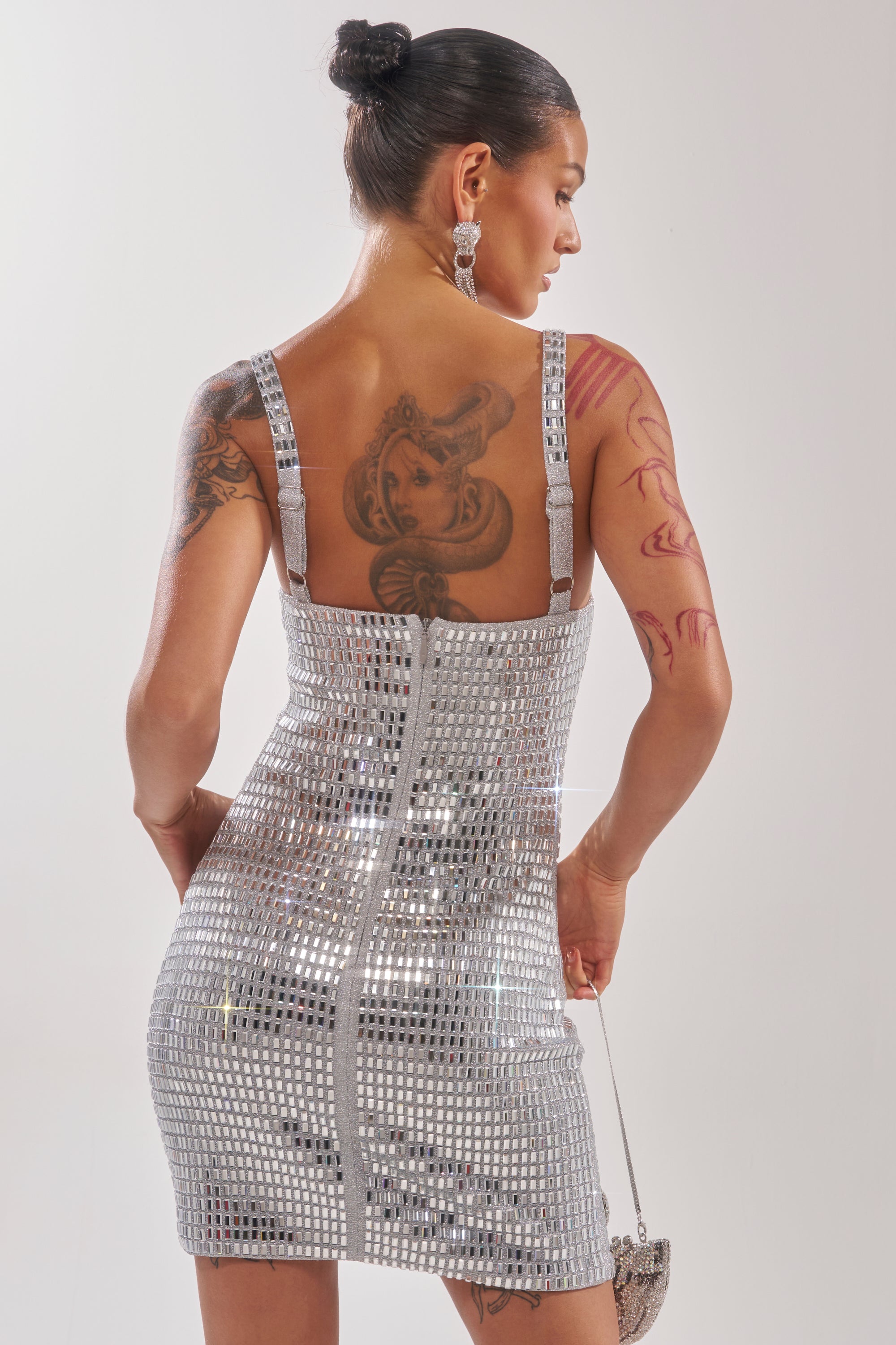 BAILEY RHINESTONE MINI DRESS