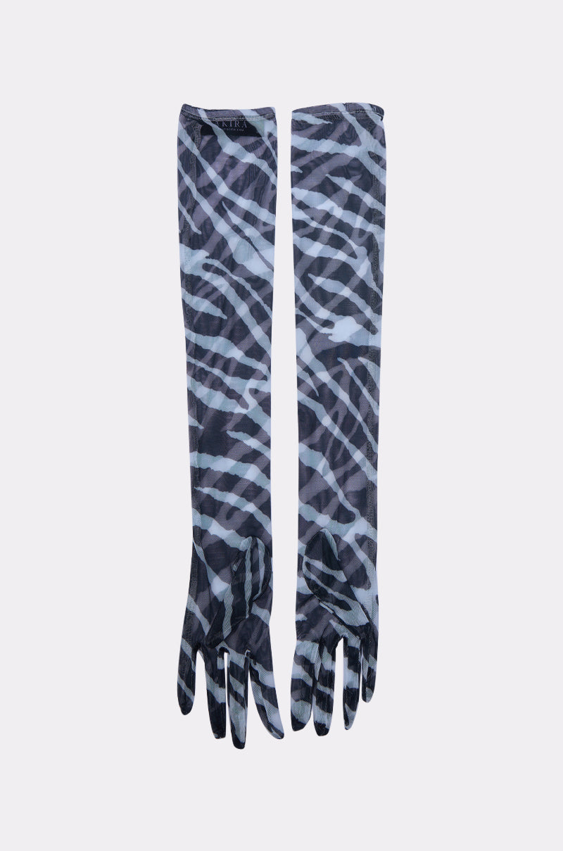 ZEBRA LUXE MESH GLOVES