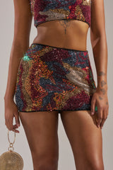 GOLDEN HOUR SEQUIN MINI SKIRT