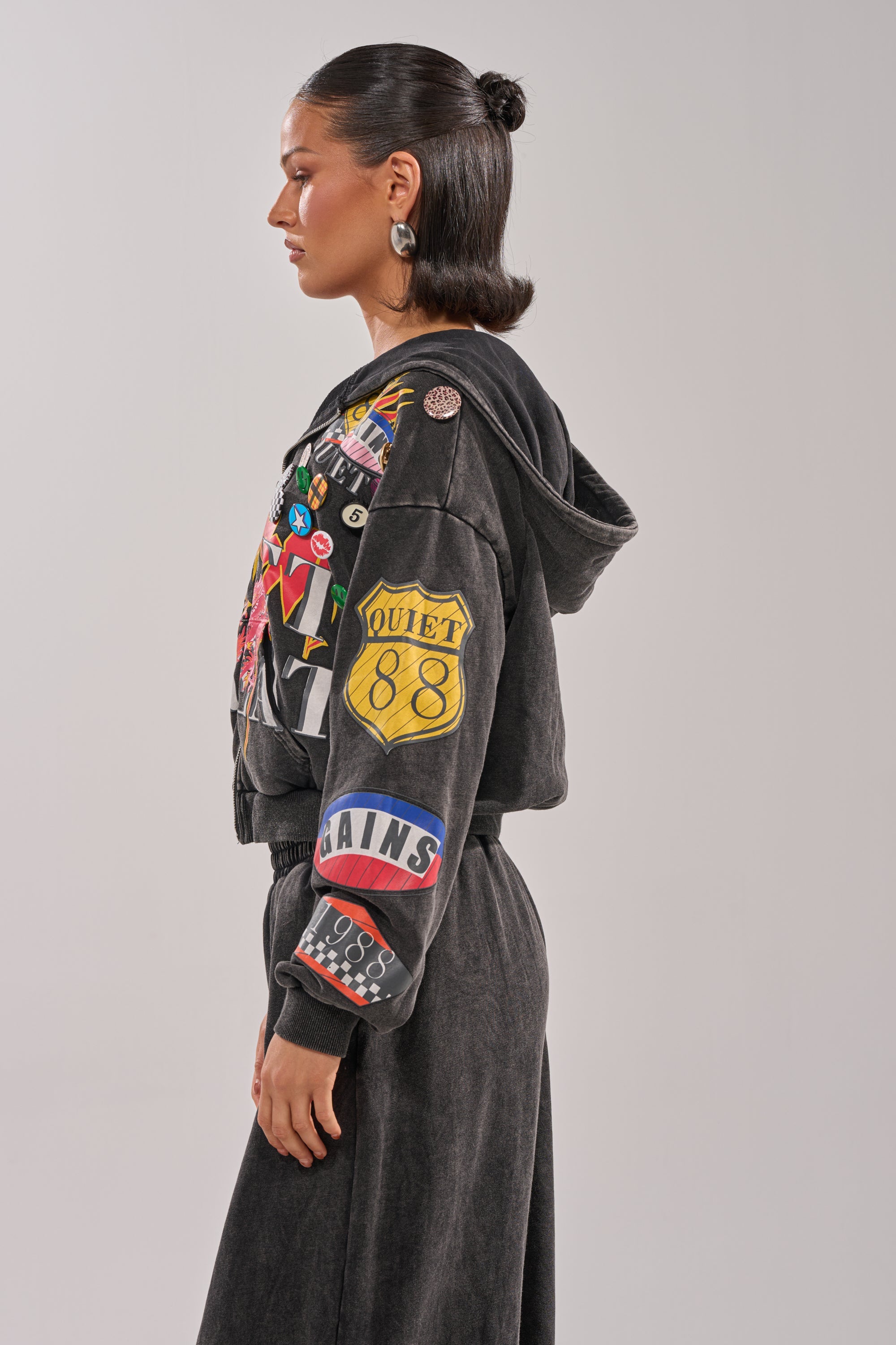 ANOTHER ONE ZIP UP SWEATSHIRT