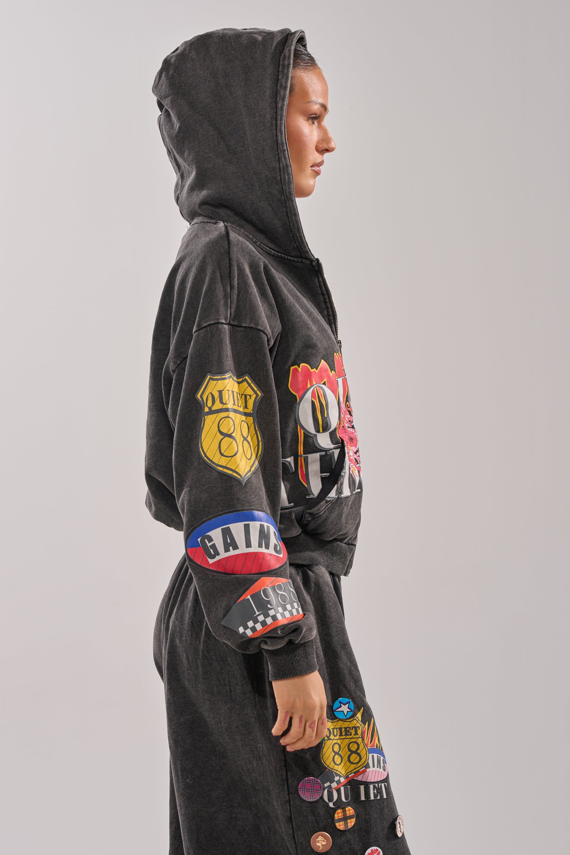 ANOTHER ONE ZIP UP SWEATSHIRT