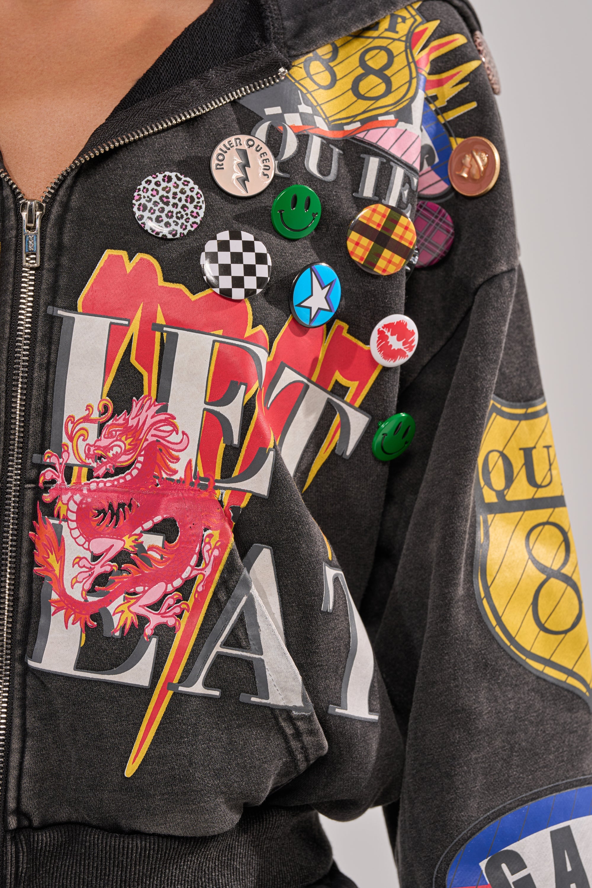 ANOTHER ONE ZIP UP SWEATSHIRT