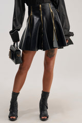 CUTIE PIE ZIPPER MINI SKIRT