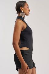 ROYAL FLUSH HIGH NECK MINI DRESS