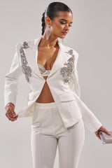 SPEND IT ALL ON ME EMBELLISHED BLAZER