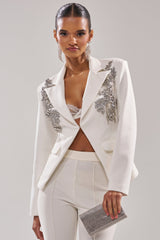SPEND IT ALL ON ME EMBELLISHED BLAZER