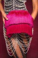 RAZZLE DAZZLE TASSEL CLUTCH
