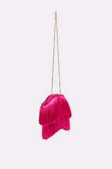 RAZZLE DAZZLE TASSEL CLUTCH