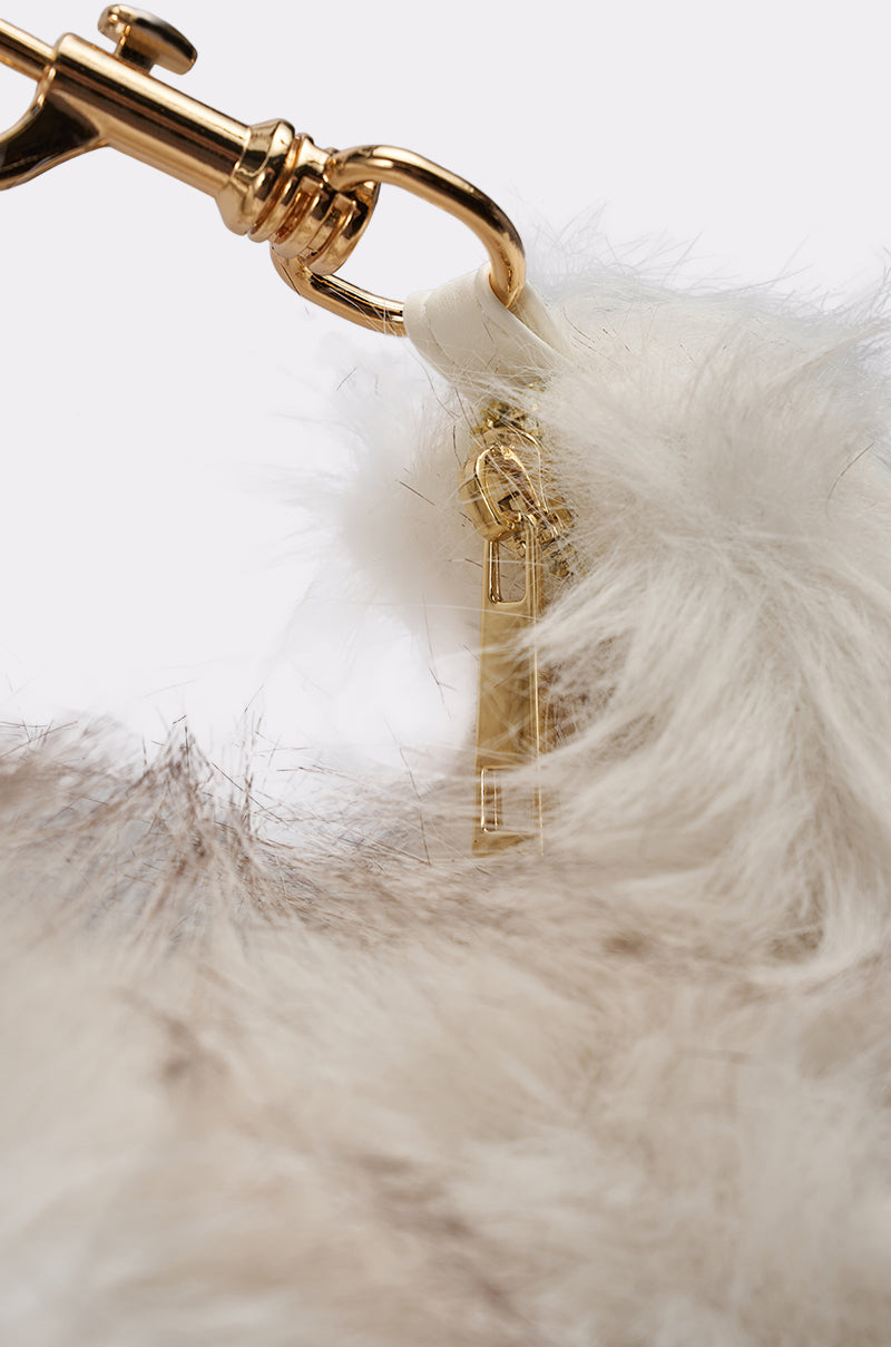 WINTER SKY FAUX FUR PURSE