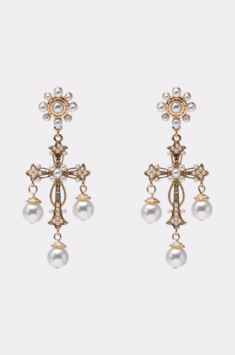 CROSS IT OUT EARRING