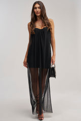 HIGH KEY HONEY STRAPLESS MAXI DRESS