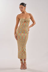 STARRY NIGHT KNIT MIDI DRESS IN MULTI