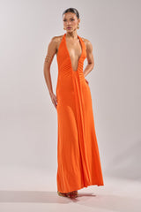 MAKE YOU LOSE YOUR MIND MAXI DRESS IN ORANGE