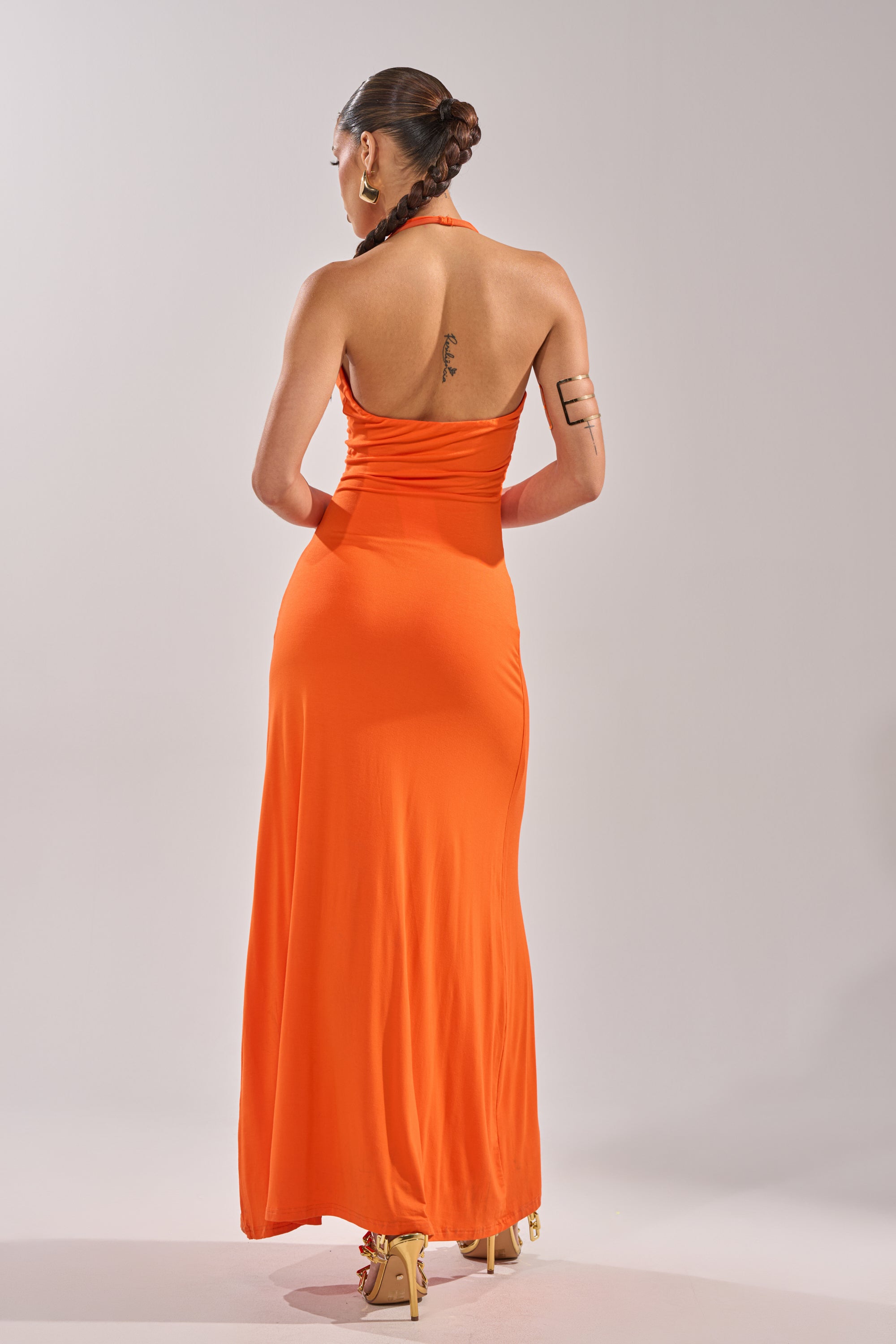 MAKE YOU LOSE YOUR MIND MAXI DRESS IN ORANGE