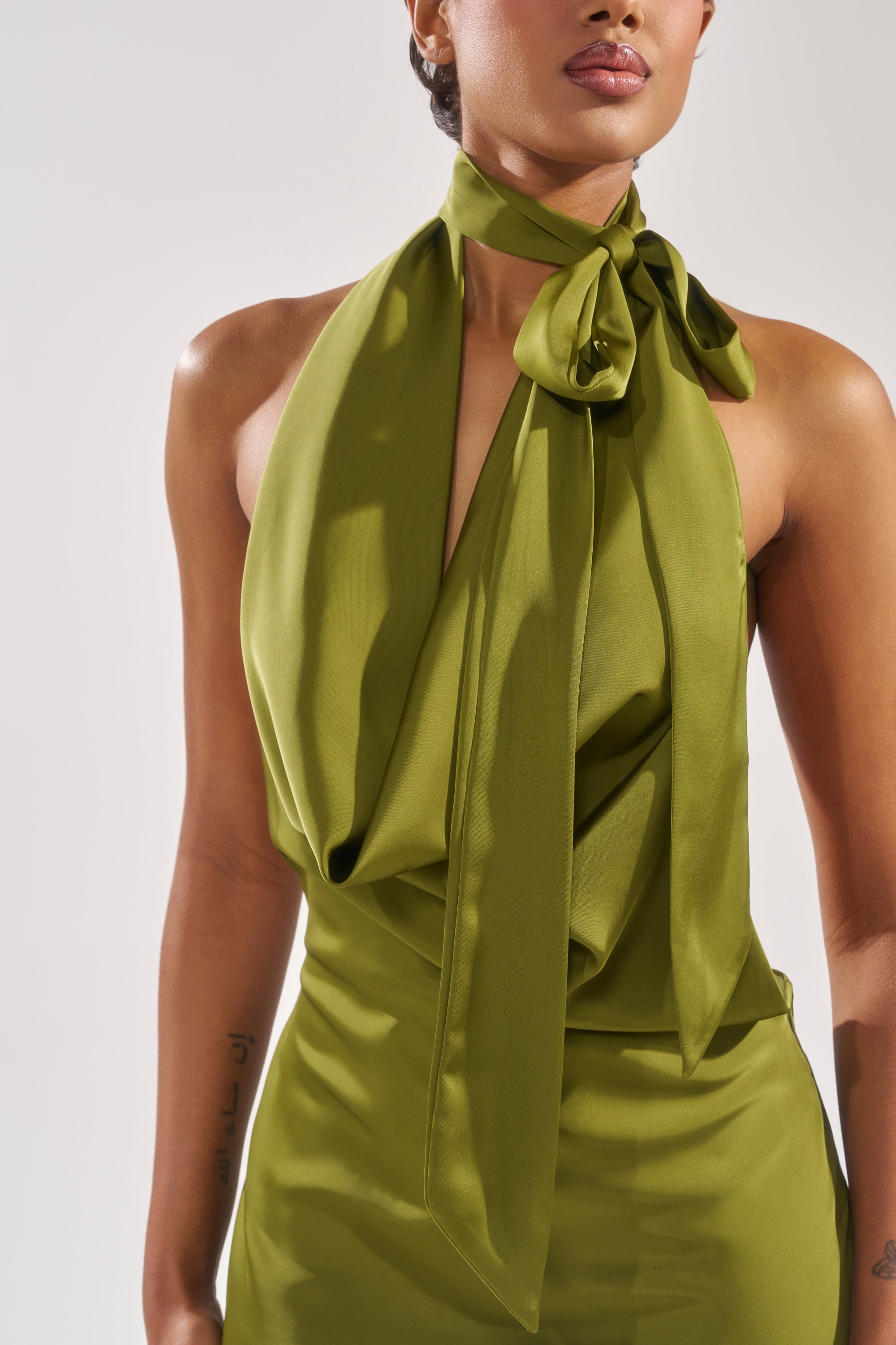 GIGI MINI DRESS IN GREEN