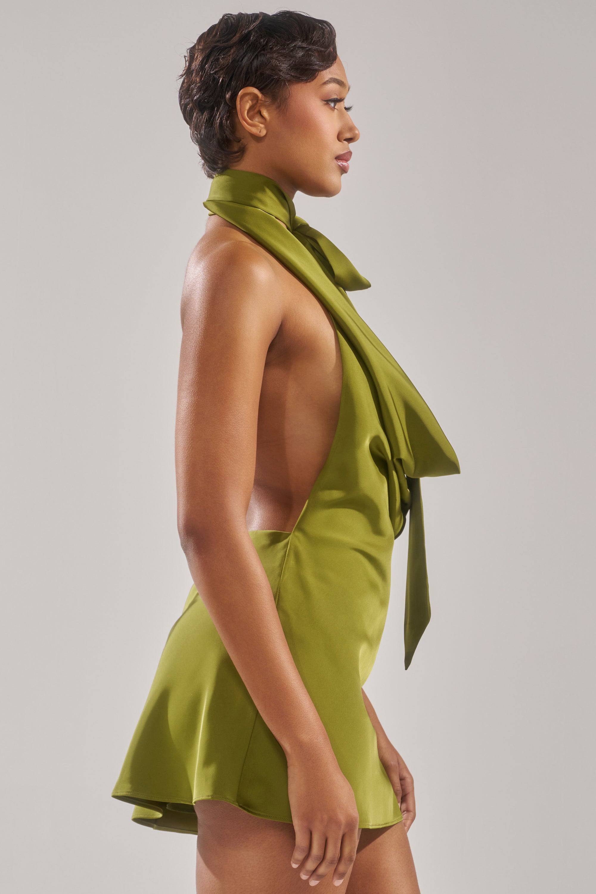GIGI MINI DRESS IN GREEN