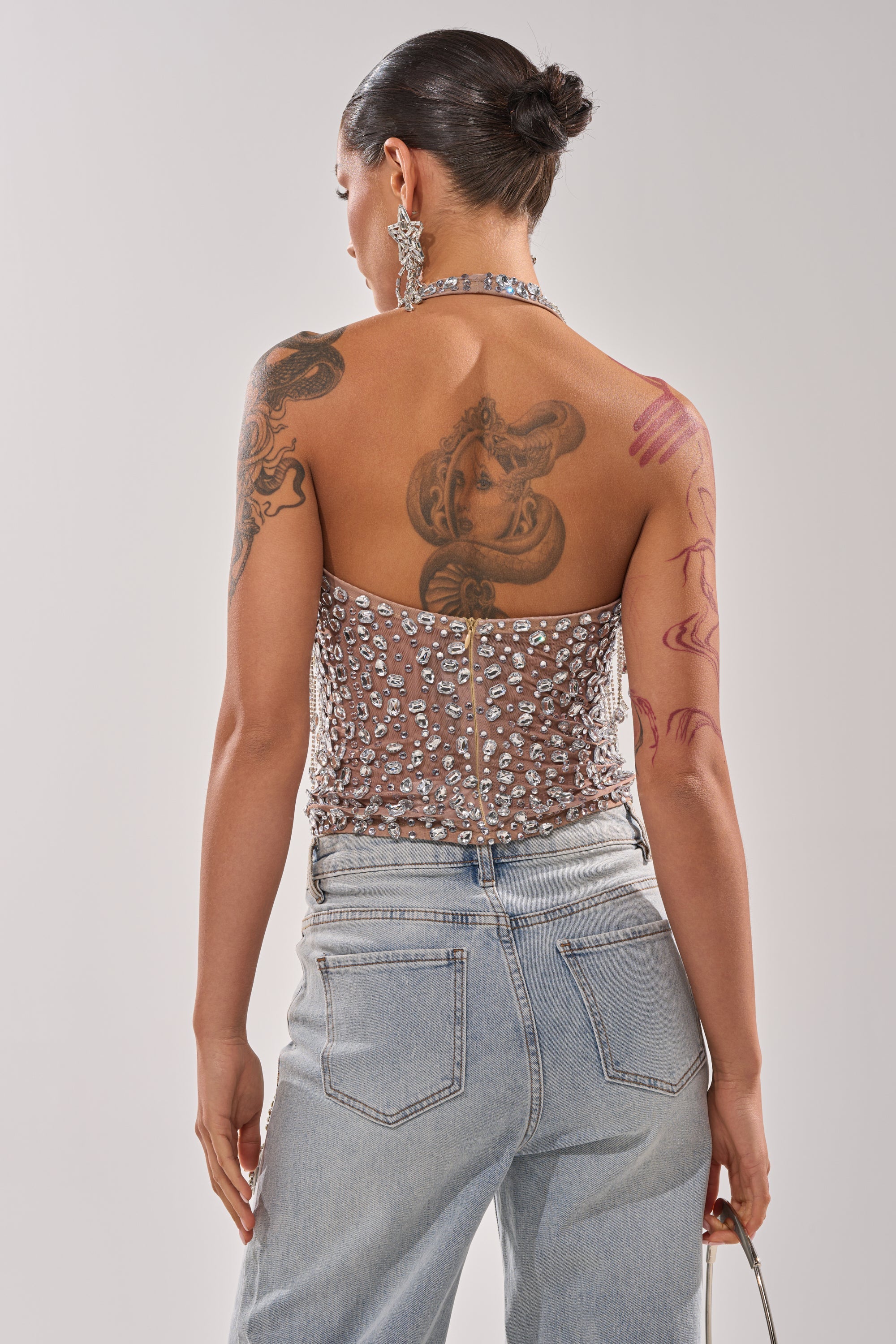 HOTTEST ON THE BLOCK RHINESTONE BLOUSE