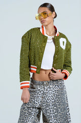 CHILL PILL STUDDED BOMBER