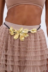 PETAL POWER METAL DETAIL BELT