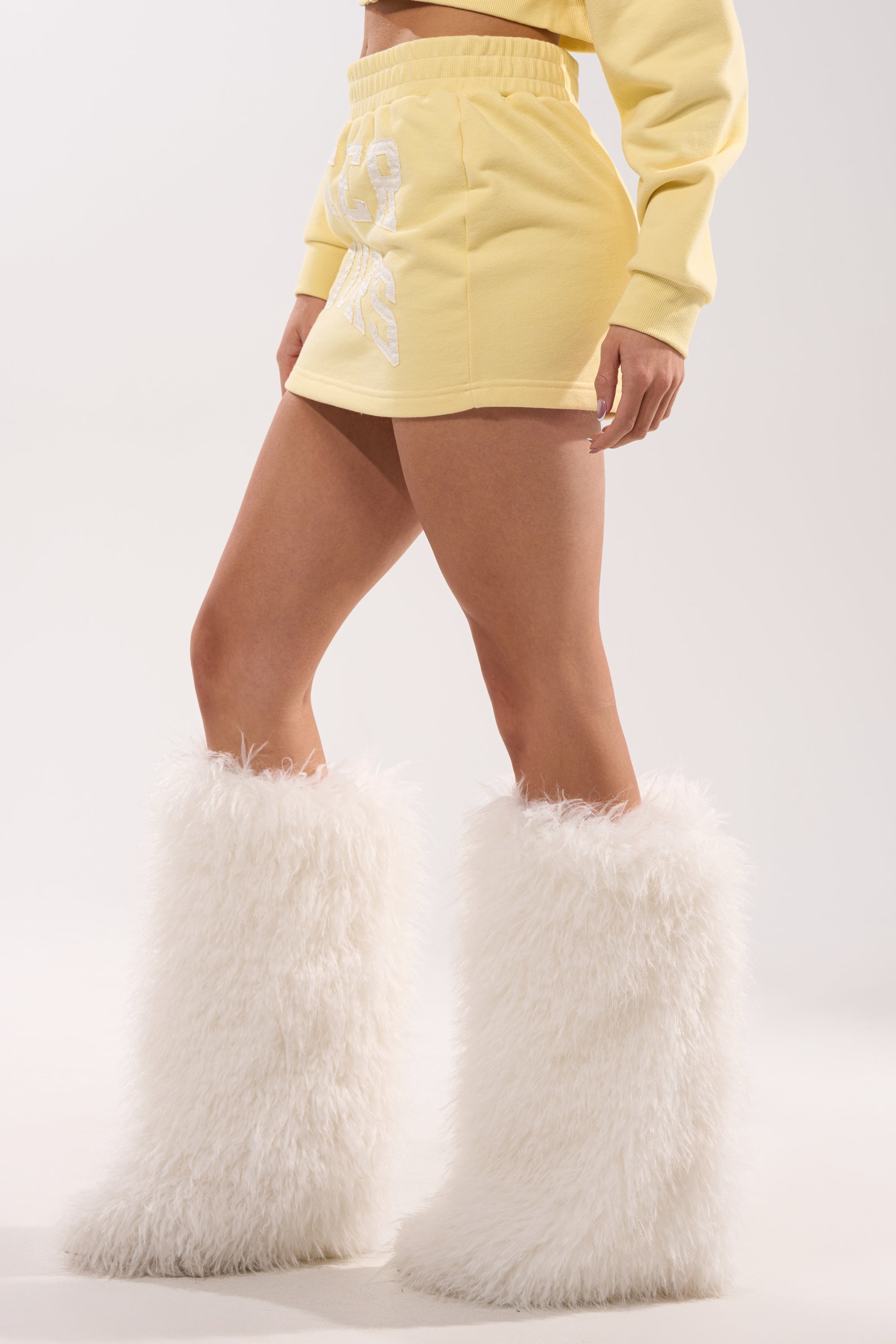 AFTER HOURS MINI SKIRT IN YELLOW