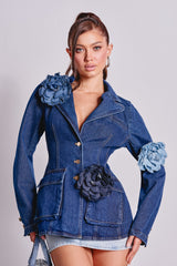 DENIM ERA BROOCH