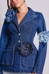 DENIM ERA BROOCH