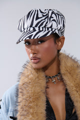 ZEBRA LUXE BRIM HAT