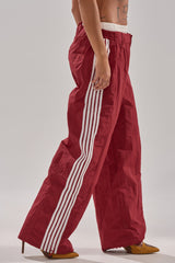 DENNIS TRACK PANT IN BURGUNDY