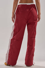 DENNIS TRACK PANT IN BURGUNDY